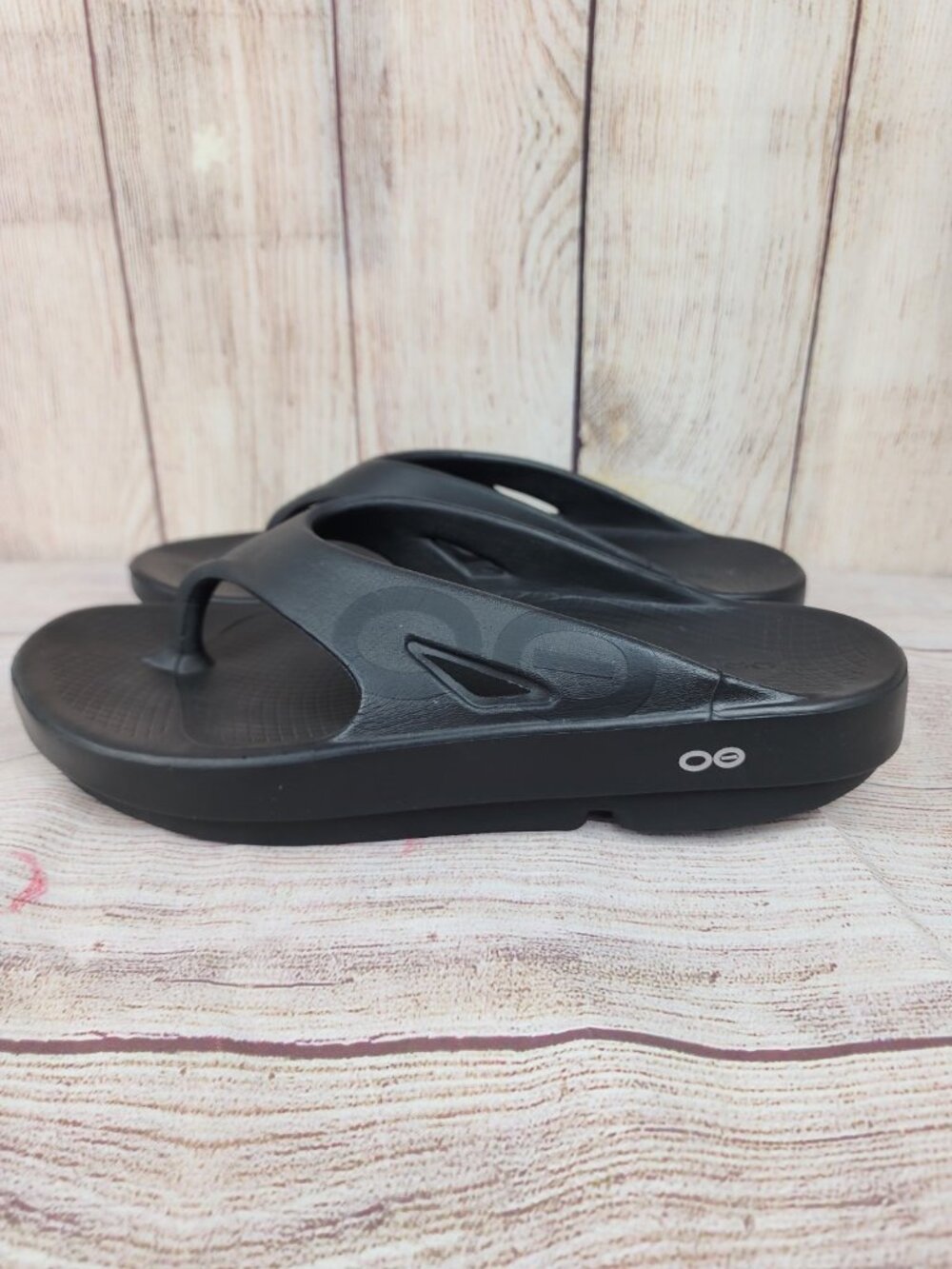 OOfos OOriginal Sport Sandals Size 11 Thong Recovery Comfort Slides Flip Flops - Picture 2 of 6
